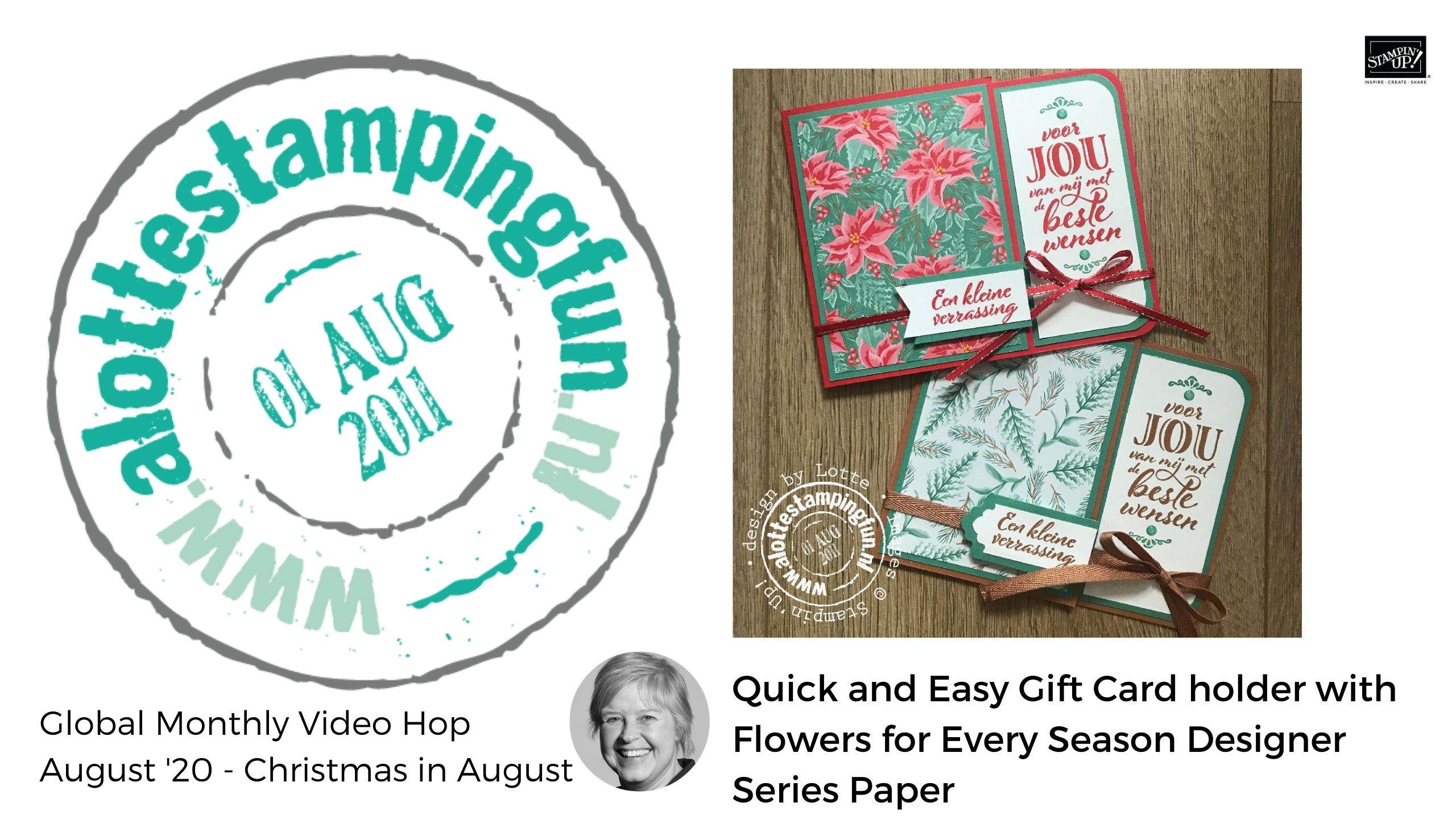Christmas in August Gift Card Holder