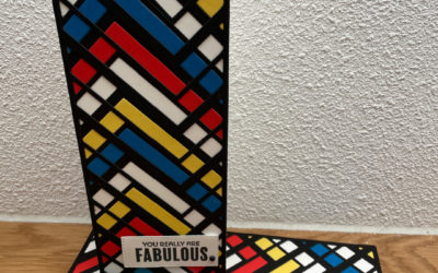 Mondriaan kaart met Slim Sayings bundel – Feel Good Stampin Bloghop